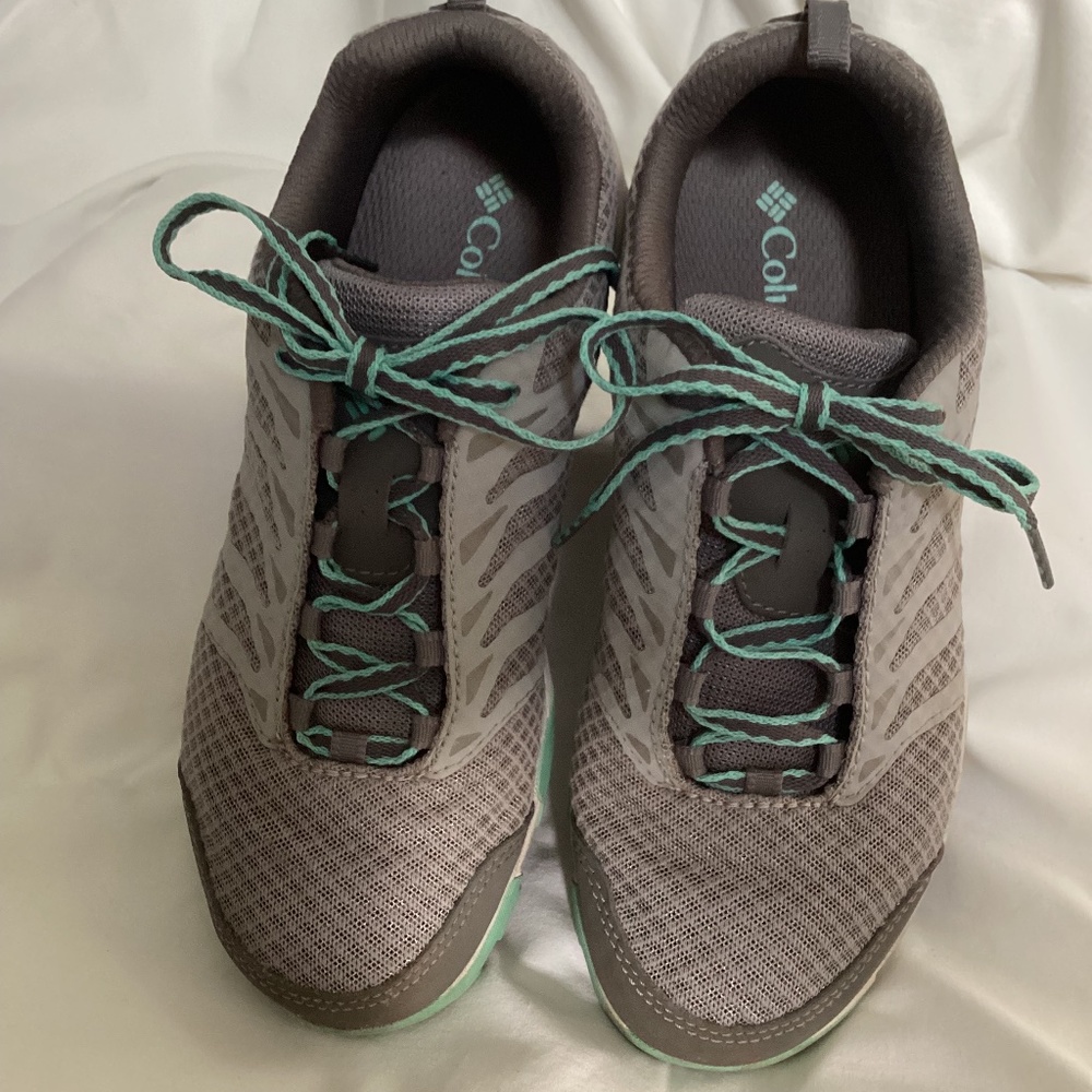 🥾 Columbia Prescott Point hiking shoes sneakers 6.5 gray - Picture 2 of 7